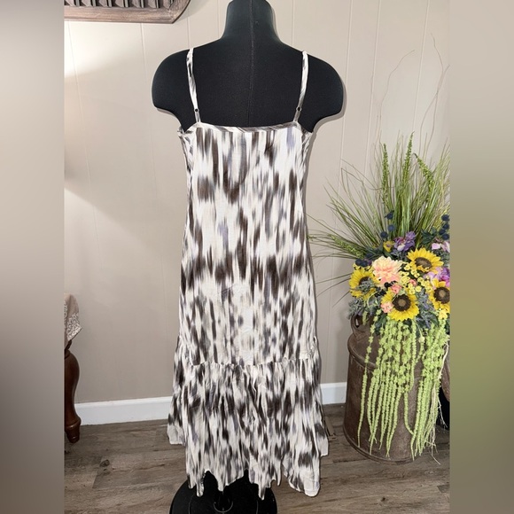 DKNY • V Neck Cotton Maxi Day Dress - Picture 3 of 13